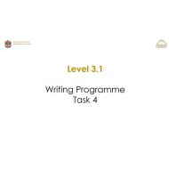 Writing Programme Task 4 اللغة الإنجليزية الصف الخامس - بوربوينت