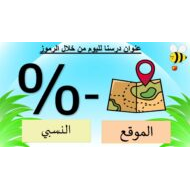 حل درس الموقع النسبي الدراسات الإجتماعية والتربية الوطنية الصف الرابع - بوربوينت