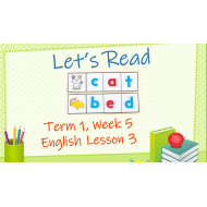 بوربوينت Lesson Lets Read للصف الاول مادة اللغة الانجليزية