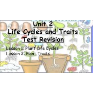 مراجعة Life Cycles and Traits Test Revision العلوم المتكاملة الصف الثالث - بوربوينت