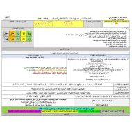 الخطة الدرسية الأسبوعية الأسبوع الثالث عشر المنهج المتكامل الصف الأول - بوربوينت