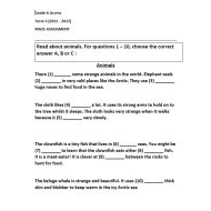 أوراق عمل MAZE ASSESSMENT اللغة الإنجليزية الصف السادس Access