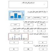 الاختبار القصير الثاني الرياضيات المتكاملة الصف الثالث