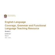 مواصفات الامتحان Grammar and Functional Language Teaching Resource اللغة الإنجليزية الصف الرابع أكسس الفصل الدراسي الثاني 2024-2025