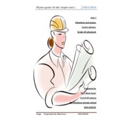 ملخص Vibrations and waves الفيزياء الصف العاشر متقدم