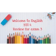 مراجعة Review for exam 3 اللغة الإنجليزية الصف الرابع - بوربوينت