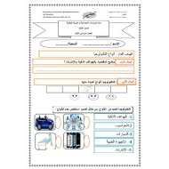 ورقة عمل أنواع واستخدامات التكنولوجيا الدراسات الإجتماعية والتربية الوطنية الصف الثالث