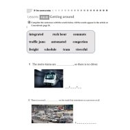 ورقة عمل Lesson 9 & 10 Getting Around اللغة الإنجليزية الصف الحادي عشر