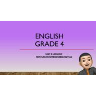 درس Unit 8 Lesson 9 اللغة الإنجليزية الصف الرابع أكسس - بوربوينت