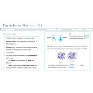 مراجعة عامة Particles in Motion العلوم المتكاملة الصف السادس Inspire