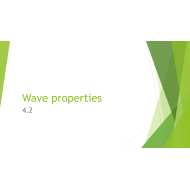 العلوم المتكاملة بوربوينت (Wave properties) بالإنجليزي للصف السادس