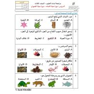 حل ورقة عمل دورة حياة النبات وحياة الحيوان العلوم المتكاملة الصف الثالث