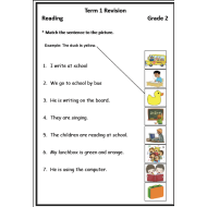 اللغة الإنجليزية أوراق عمل (Reading Revision) للصف الثاني