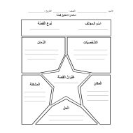 ورقة عمل استمارة تحليل قصة اللغة العربية الصف الثاني