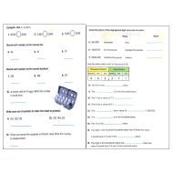 الرياضيات المتكاملة أوراق عمل بالإنجليزي للصف الرابع