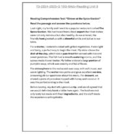 حل أوراق عمل Reading Unit 8 اللغة الإنجليزية الصف التاسع متقدم والعاشر عام