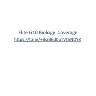 أسئلة هيكلة امتحان بالإنجليزي الأحياء الصف العاشر Elite