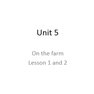 اللغة الإنجليزية بوربوينت (on the farm) للصف الثاني