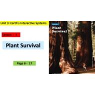 حل درس Plant Survival العلوم المتكاملة الصف الخامس - بوربوينت