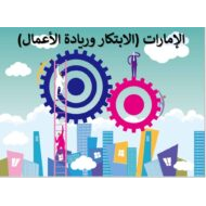 درس الإمارات الابتكار وريادة الأعمال الدراسات الإجتماعية والتربية الوطنية الصف السابع - بوربوينت