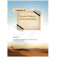 الدراسات الإجتماعية والتربية الوطنية درس (Physical Features and Communities) لغير الناطقين باللغة العربية للصف الثالث مع الإجابات