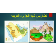 بوربوينت تضاريس شبه الجزيرة العربية للصف السابع مادة الدراسات الاجتماعية والتربية الوطنية