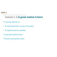 حل درس A great nation is born اللغة الإنجليزية الصف العاشر - بوربوينت