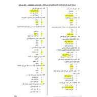 التربية الإسلامية أوراق عمل (اختيار من متعدد) للصف التاسع مع الإجابات