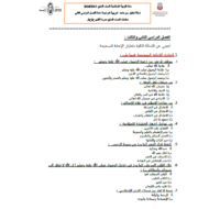 التربية الإسلامية ورقة عمل (اختيار من متعدد الفصلين الثاني والثالث) للصف السابع