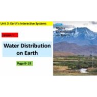 حل درس Water Distribution on Earth العلوم المتكاملة Inspire الصف الخامس - بوربوينت
