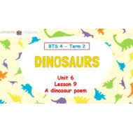 حل درس A dinosaur poem اللغة الإنجليزية الصف الرابع - بوربوينت