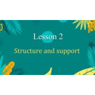 درس Structure and support العلوم المتكاملة الصف السابع Elite - بوربوينت