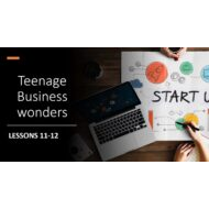 حل درس Teenage Business wonders اللغة الإنجليزية الصف العاشر - بوربوينت