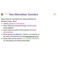 درس Non-Mendelian Genetics الأحياء الصف العاشر نخبة - بوربوينت