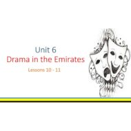 حل درس Drama in the Emirates اللغة الإنجليزية الصف الثامن - بوربوينت