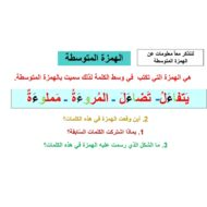 حل درس الهمزة المتوسطة منفردة اللغة العربية الصف الخامس - بوربوينت