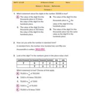 حل أوراق عمل Revision Unit three الرياضيات المتكاملة الصف الخامس Reveal