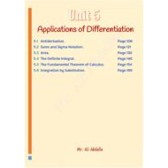 أوراق عمل الوحدة الخامسة Application of Differentiation الرياضيات المتكاملة الصف الثاني عشر متقدم