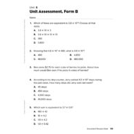 أوراق عمل Unit 6 الرياضيات المتكاملة الصف الخامس