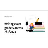 مذكرة Writing exam اللغة الإنجليزية الصف الخامس Access