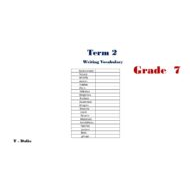 تدريب writing task اللغة الإنجليزية الصف السابع - بوربوينت