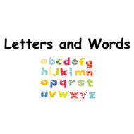 اللغة الإنجليزية (Letters and words) للصف الأول