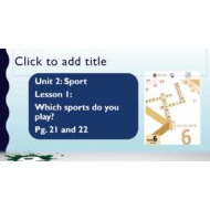 حل درس Which sports do you play اللغة الإنجليزية الصف السادس Access - بوربوينت
