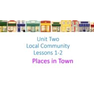درس Places in Town اللغة الإنجليزية الصف الثامن - بوربوينت