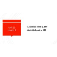 حل درس Unit 11 Lesson 9 اللغة الإنجليزية الصف الرابع - بوربوينت