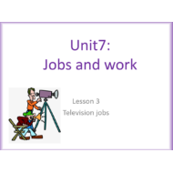درس Television jobs الصف السادس مادة اللغة الانجليزية - بوربوينت