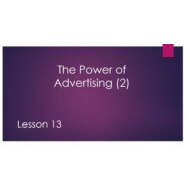 حل درس The Power of Advertising اللغة الإنجليزية الصف السابع - بوربوينت