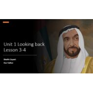 حل درس Sheikh Zayed Our Father اللغة الإنجليزية الصف الحادي عشر - بوربوينت