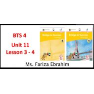 حل درس Unit 11 Lesson 3 - 4 اللغة الإنجليزية الصف الرابع - بوربوينت