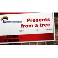اللغة الإنجليزية درس (Present from a tree) للصف الثالث
